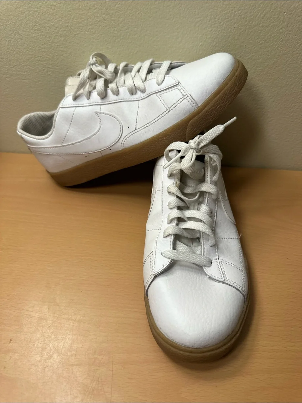 Nike Blazer Low GS Youth Shoes White Gum Brown DH1060 100 Size 7Y